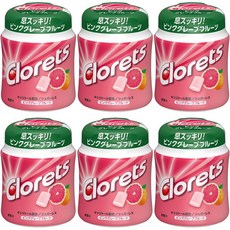 일본 몬델리즈 클로렛츠XP 껌 핑크 자몽맛 130g 6병 531509, 몬델레즈 클로레츠 XP 핑크 자몽 보틀 130gx6개