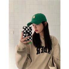 大頭星球BIGHAT 字母刺繡棒球帽, 綠色 1#,可調節, 1個