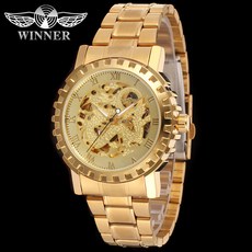 勝利者 winner 男士時尚休閑鏤空全自動機械手表【時禮】