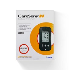 케어센스N 혈당측정기(측정기+채혈기+시험지10매+채혈침10매+파우치+관리수첩), 1개, 1개입