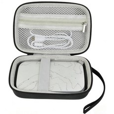 케이스 호환 HP 스프로켓 셀렉트 휴대용2판 인스턴트 사진 프린터 여행용 휴대용 정리함 홀더 Zink 용지 USB 케이블 및 기타 액세서리 포함 박스만 전색, Full Black