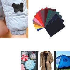 의류 수선 패치 패딩 구멍 찢어진 옷 보수 테이프 텐트 천, 1개, 레드