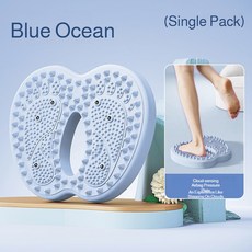 팽창식 발마사지 풑 마사지기 세대 미끄럼 방지 마사지 패드 다기능 자기 지압 매트, 1. blue