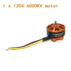 YSIDO 1204 6000KV 2 3S 마이크로 브러시리스 모터 Tyro89 FPV 레이싱 드론 미니 멀티로터 100 150mm 3 인, 02 1PC YS1204 6000KV