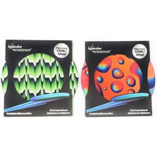 와봅 윙맨 접이식 실리콘 던지기 디스크 2개 세트 다양한 색상, 와봅 윙맨 접이식 실리콘 던지기 디스크 2개 세트 다양