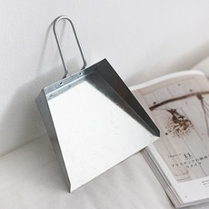 RRR 실내용 스텐레스 틴 쓰레받이 양철 복고 쓰레받기, 1개, 단일