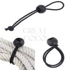 그코 볼타입 스트레치코드 고정끈, 블랙