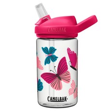 Camelbak eddy kids 兒童吸管運動水瓶 RENEW 彩色蝴蝶 400ml, 1個