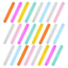 Zofunny 24팩 여행용 칫솔 케이스 칫솔 홀더 벌크 어린이 교실 플라스틱 필통 휴대용 치약 케이스 커버 프로텍터, Zofunny 24팩 여행용 칫솔 케이스 칫솔 홀더 벌