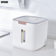 DFMEI 家用米桶密封防蟲防潮加厚米缸廚房收納盒大米麪粉存儲罐米箱米缸, 1個, 參考詳情