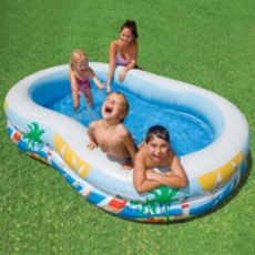 유아 물놀이장 공기주입 간이 가정용 실내 물놀이장 베란다 풀장 야외 용품 소형