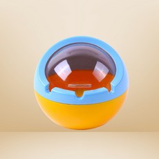 球形帶蓋煙灰缸 防風防煙設計, 1個, 防風煙灰缸-球形(隨機顏色)