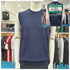 디즈니골프 남성용 SS 등판케릭터 니트조끼 DO1MKV005NY_GN