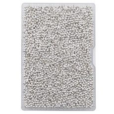 4000개 작은 크기 2.4mm 실버 철 금속 스페이서 비드 4000 Pieces Tiny Size 2.4mm Silver Iron Metal Spacer Bead Round Lo
