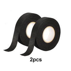 자동차 소음 감쇠용 자체 고온 15 전기 접착 절연 원단 와이어링 32MM 25M 테이프, 19mm 0.74inch, 25M 82.02ft, 2pcs