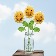 배들 스마일 뜨개꽃 뜨개인형