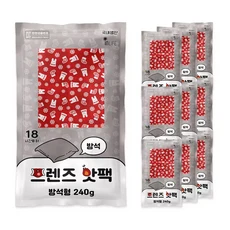 인라이프 프렌즈 방석 핫팩 240g x 10개 세트 캠핑 휴대용량 차박 핫팩, 1개