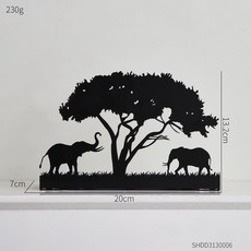 法式大象鐵藝燭臺, 鐵藝大象燭臺