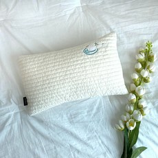 아기쿠션 빨아 쓰는 편안한 아기 유아 순면 오리 베개, 베이지