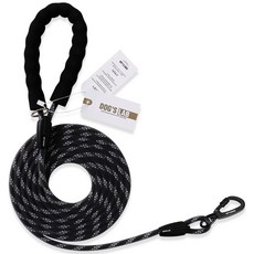 독스랩 강아지 방수 리드줄 핸즈프리, 블랙, 1개