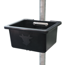 황소농기계 국산 사료통 부착형 송아지 염소 가축 사료통 먹이통 여물통 파이프 부착형 8L 1개