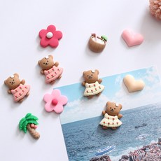 춤추는곰 10P set 냉장고 현관문 인테리어 자석 작지만 강력한 귀여운 마그넷, 당근토끼 10pcs 세트 자석