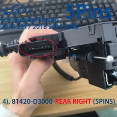 81310-D3010 1PC For Hyundai Tucson 2016 LHD 자동차 도어 잠금 액츄에이터, 04 Rear Right, 01 China Mainland