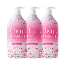 해피바스 핑크 체리 블로썸 바디워시 900g 3개, 1g, 1개