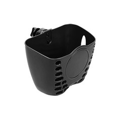 台灣24H速發 D11 嬰兒推車置物籃 寶寶外出多功能收納筐 通用夾式收納籃 手推車配件 濕巾尿布奶瓶收納籃, 黑色, 1個