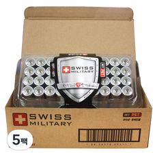 스위스밀리터리 알카라인 AA건전지, 40개입, 5개
