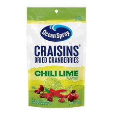 Ocean Spray® Craisins® 감미로운 건조 크랜베리 칠리 라임 170g(6온스) 파우치, Ocean Spray Craisins 감미로운 건조 크, 170g