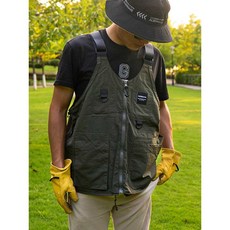 캠핑 앞치마 가방 겸용 조끼 바비큐 작업용 캠핑용 야외 공구 수납 바베큐, 상세페이지 참고