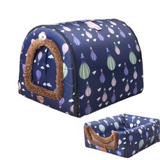 대형견 하우스 실내 개집 특대형 강아지 겨울 방한 보온 집 지붕, 10. 커튼 풍선 S 38x32x27, 1개