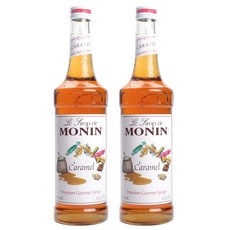 모닌 프리미엄 고멧 시럽 카라멜 비건, 750ml, 2개