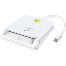 ZOWEETEK CAC 리더 밀리터리 USB C Mac OSWindowsLinux용 공용 액세스 카드와 호환화이트, Black