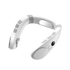 頸掛式風扇，解放雙手，多檔調節，低噪音，長續航，時尚便攜, 貴族白, 掛脖冷風扇