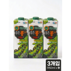 베지밀 검은콩 두유 고칼슘, 950ml, 3개