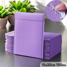 곰덕몰 에어캡 안전 봉투 퍼플, 100개