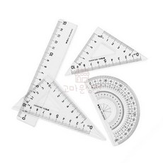 고마운상점 각도기 삼각자 4종세트 커팅자