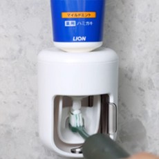 무타공 홀더 절약 자동 치약짜개 디스펜서 70005pc 1(ea), 화이트