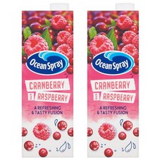 Ocean Spray 영국 오션스프레이 크랜베리 라즈베리 주스, 2개, 1L