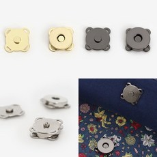 소잉데일리]아플리케 자석 단추 18mm 가방 소품 금속, 01)실버 85822, 01)실버 85822, 1개