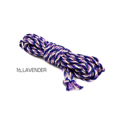 6.0mm 황마 로프 멀티 컬러 삼색 트위스트 마로프 아웃도어 등산로프 공예 주트로프 20컬러, 16.LAVENDER, 1개