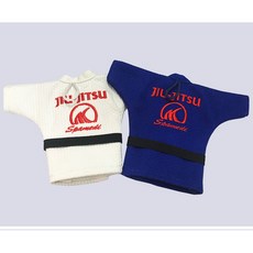 엠코리아 미니 주짓수 액세사리/고급 미니 주짓수 도복 화이트, 블루, 1개