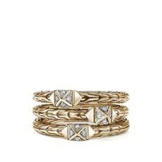 존하디 다이아몬드 트리플 로우 링