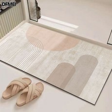 DFMEI 浴室地墊軟硅藻泥吸水腳踏墊廁所門口進門防滑墊衛生間速乾地墊, 40*60cm(硅藻泥)