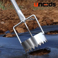 멀칭타공기 막대형 구멍크기 10cm 멀칭비닐 구멍 뚫기 유공 구멍파기 펀칭 작업 땅파는도구, 1개