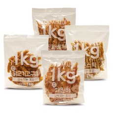 테비 치킨 사사미 1kg, 테비 사사미 1kg 치킨꽈배기, 1개