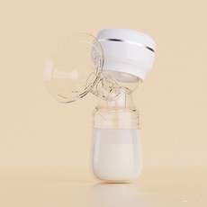 智能電動擠乳器 大吸力 便攜靜音, 白色, 1個