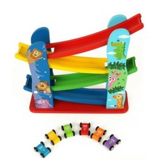 유아 신기한 슬라이딩 레이싱 미니자동차6P 세트/ 미끄럼트랙 교육완구 중력자동차, 1개